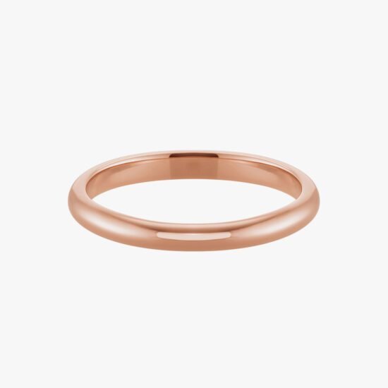 Argolla Redonda Oro Rosa