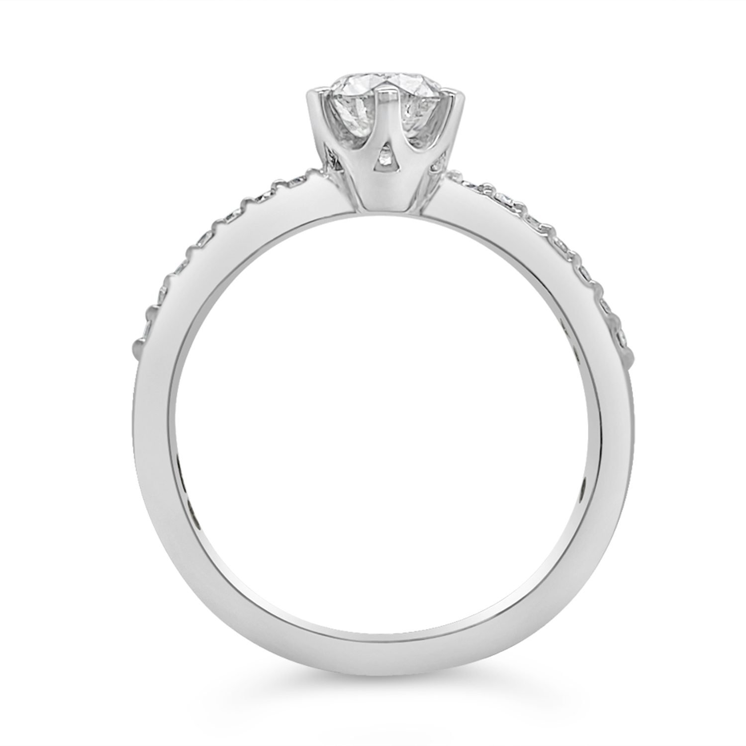 MARIA OW 2 bauer anillo de compromiso María de oro blanco y diamante