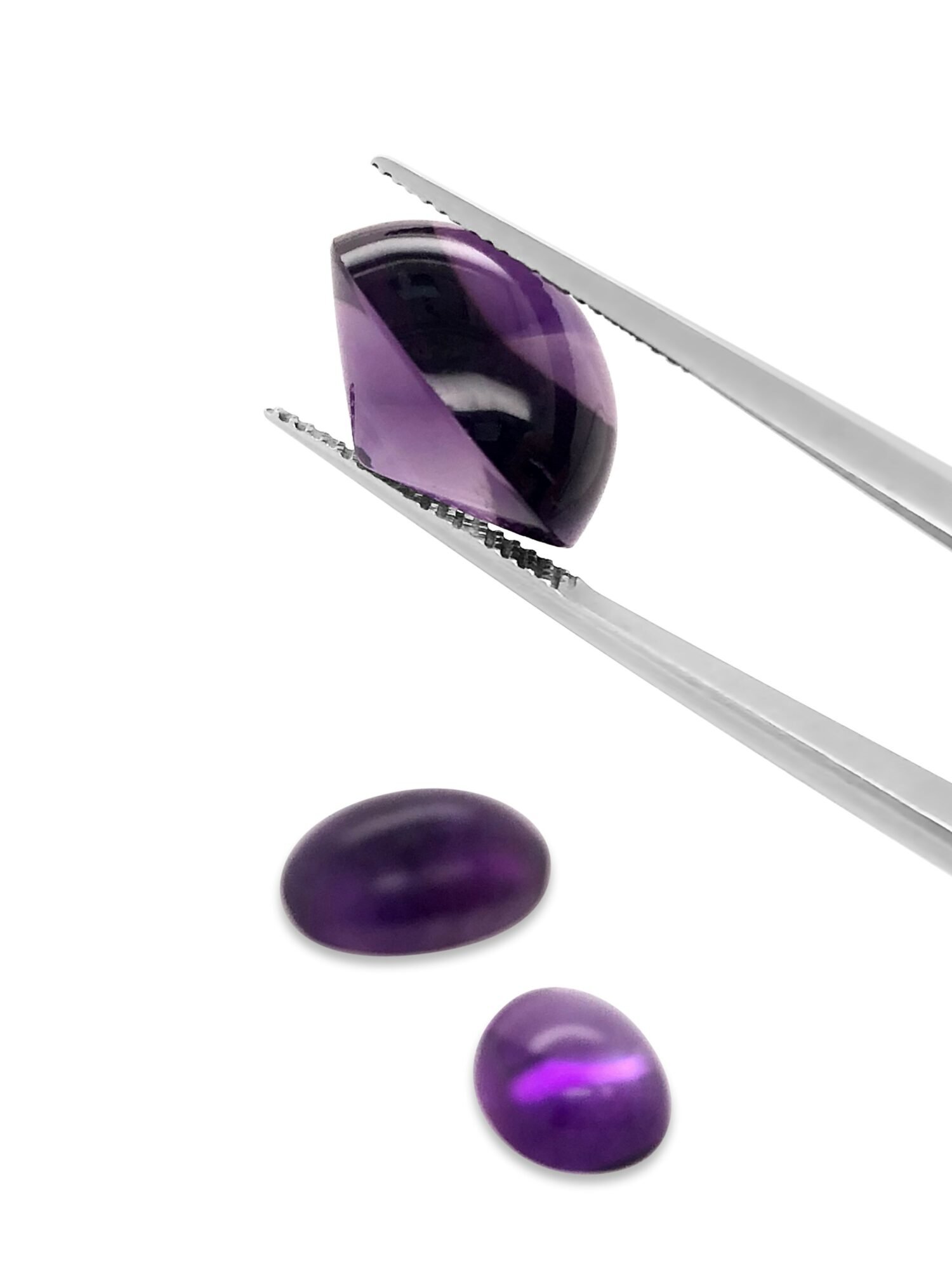 -Capuchón amatista con cono facetado