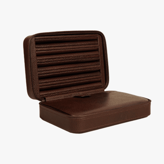 Caja para mancornas Scatola del Tempo café oscuro