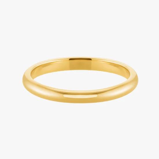 Argolla Redonda Oro Amarillo