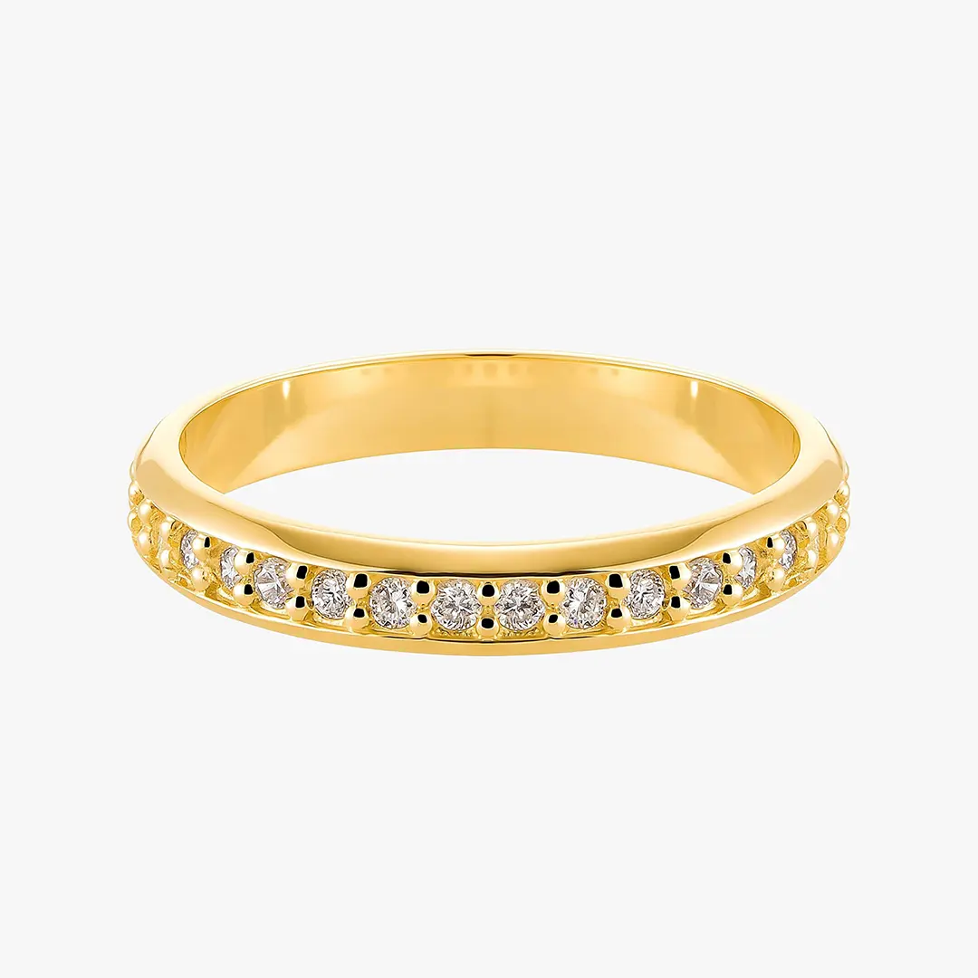 Argolla con diamantes Oro Amarillo 1