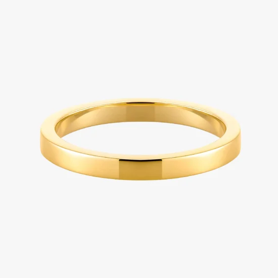 Argolla Plana Oro amarillo