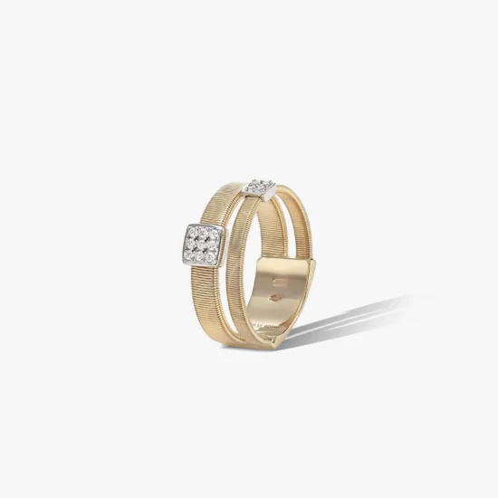 Anillo doble aro Marco Bicego Masai oro amarillo 18K y diamantes