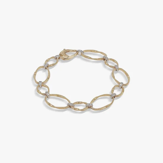 Pulsera ovalos Marco Bicego Marrakech oro amarillo 18K y diamantes
